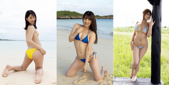 ミスFLASH2022＞笹岡郁未＆大塚杏奈＆missha、水着姿で三者三様の美ボディを魅せる！ イメージDVD登場 - Pop'n'Roll -  GREE ニュース